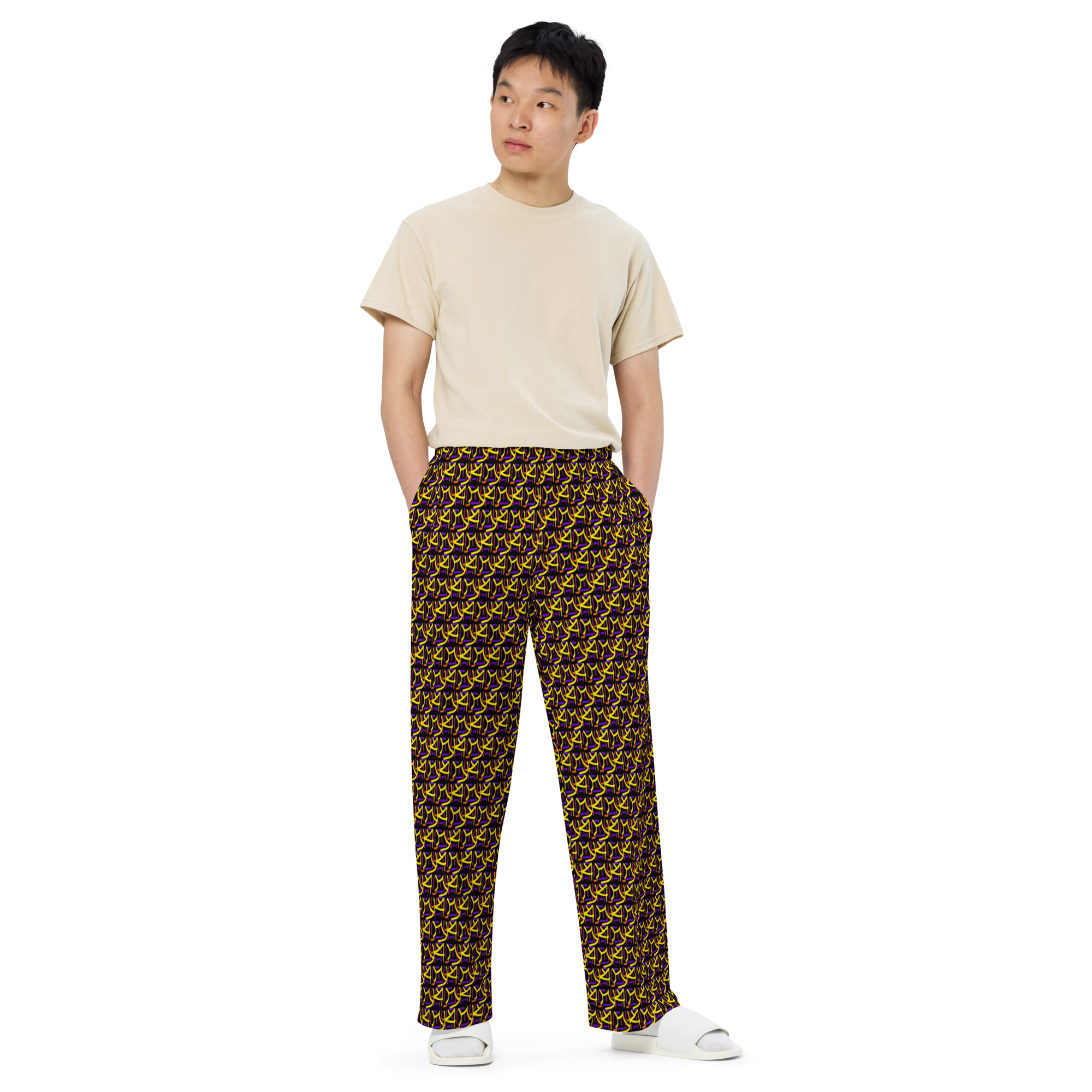 Direct unisex wide-leg pants