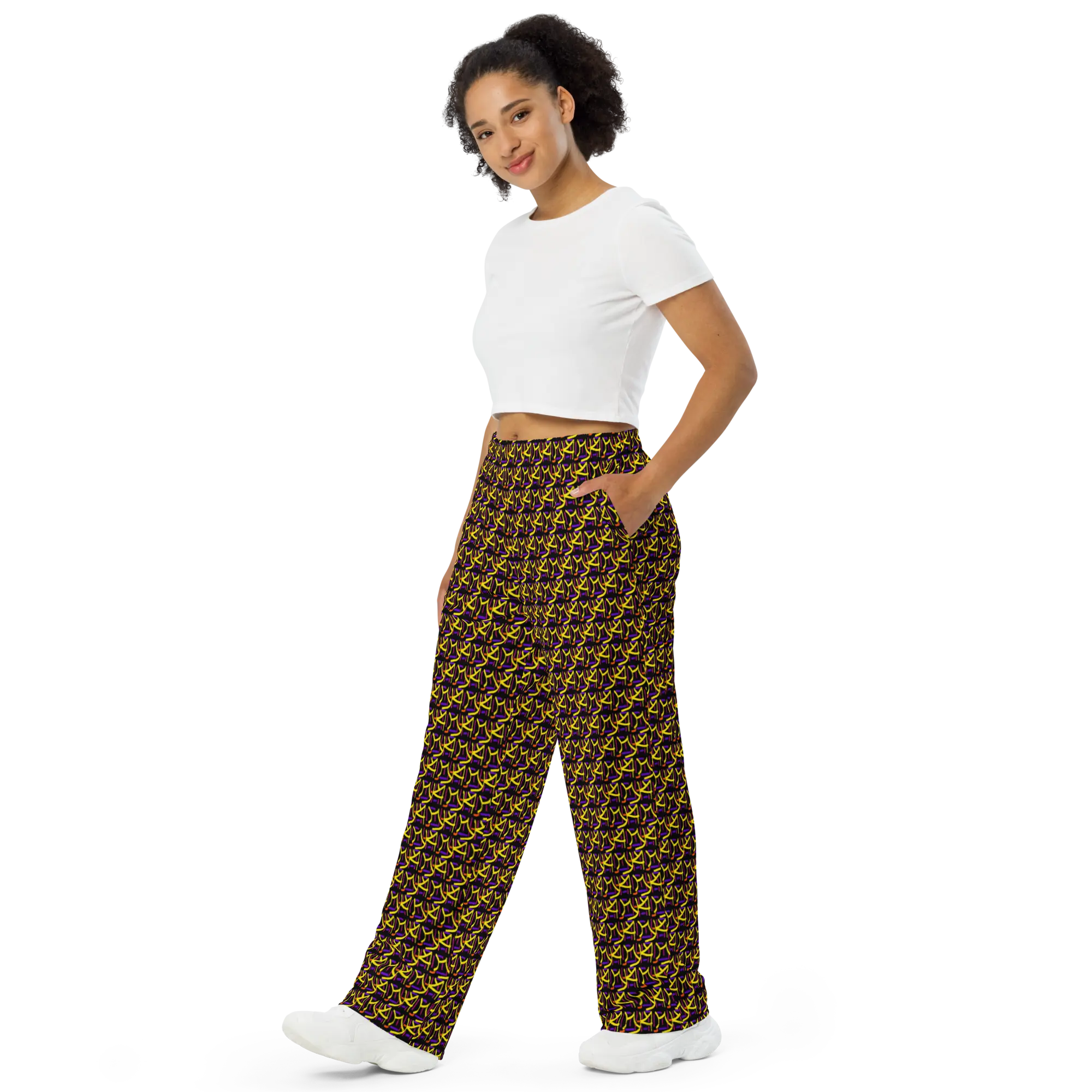 Direct unisex wide-leg pants