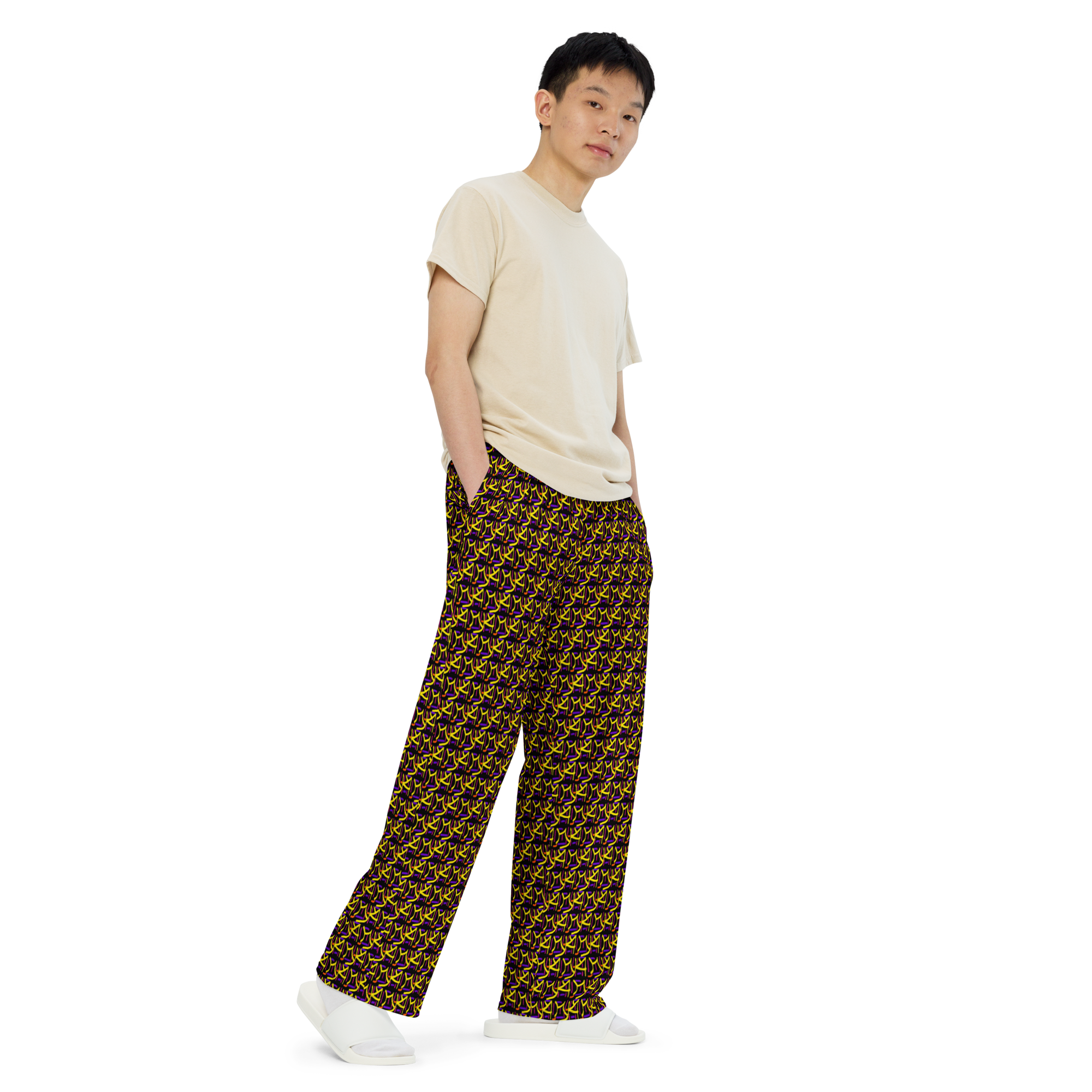 Direct unisex wide-leg pants