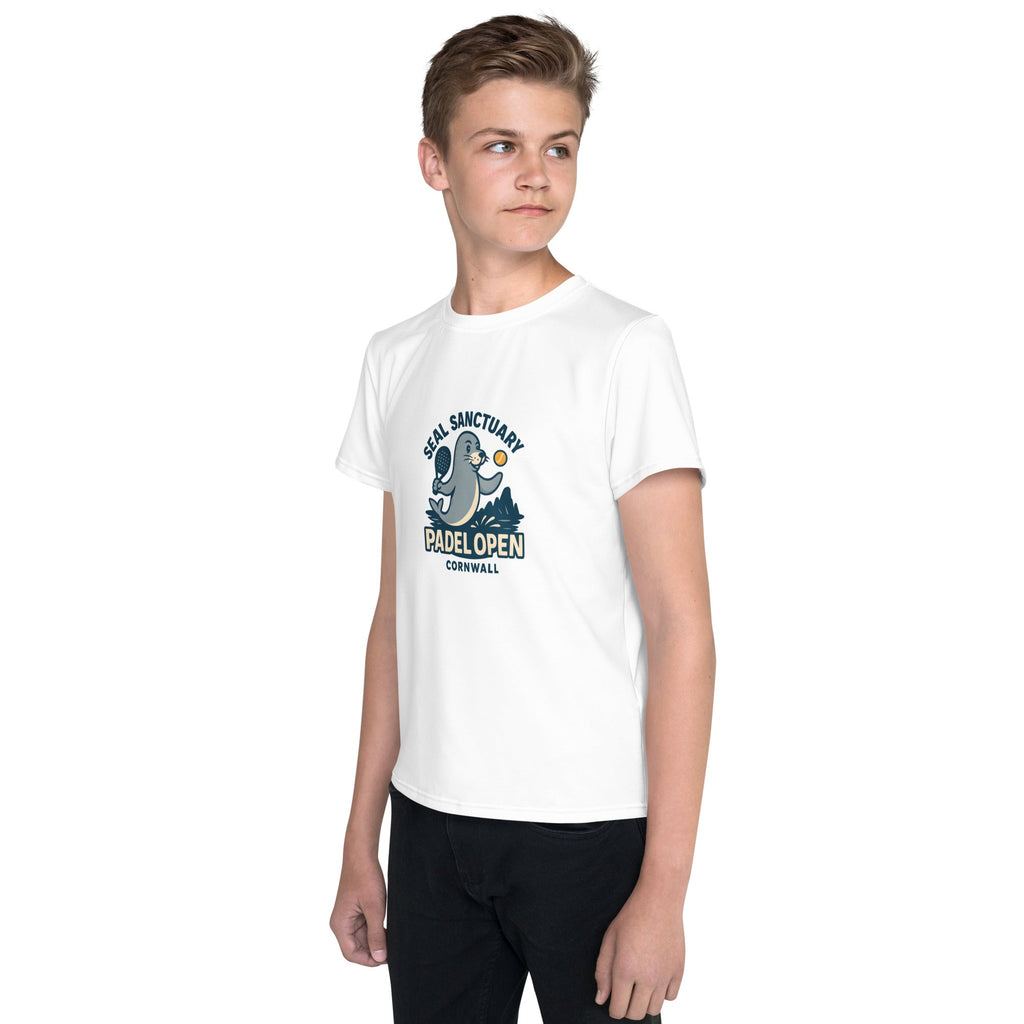 Youth seal padel crew neck t-shirt