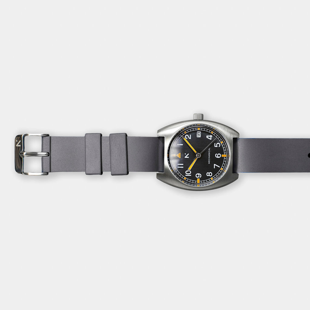 Natural Rubber Watch Strap (18mm) | Storm Grey