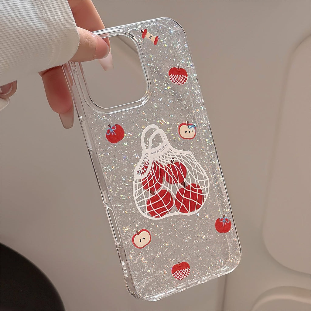 iPhone Case with Phone Chain Shopping Bag Cover by LuLuFun Studio