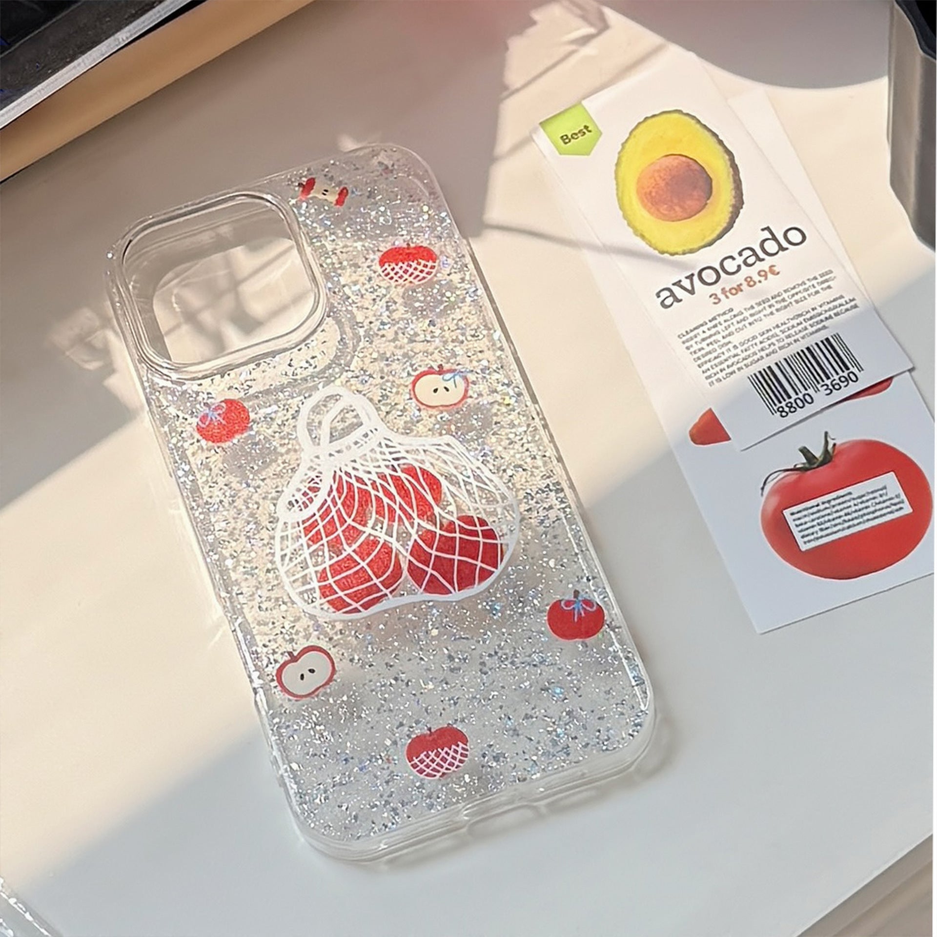 iPhone Case with Phone Chain Shopping Bag Cover by LuLuFun Studio