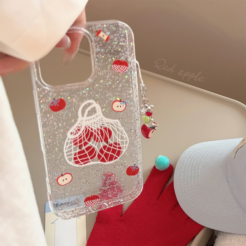 iPhone Case with Phone Chain Shopping Bag Cover by LuLuFun Studio
