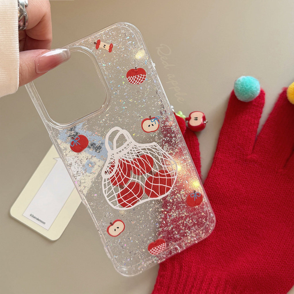 iPhone Case with Phone Chain Shopping Bag Cover by LuLuFun Studio