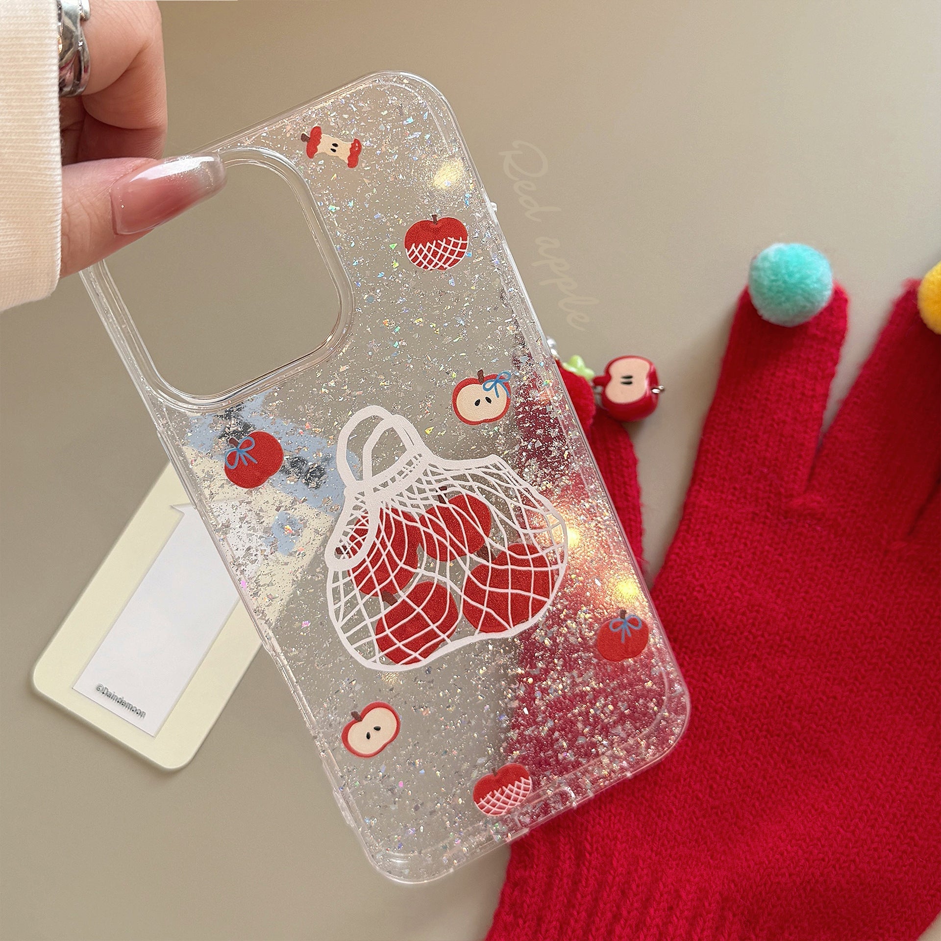 iPhone Case with Phone Chain Shopping Bag Cover by LuLuFun Studio