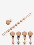 Bloom Bambini Baby Pacifier Clip and Teether | Organic Peach Silicone