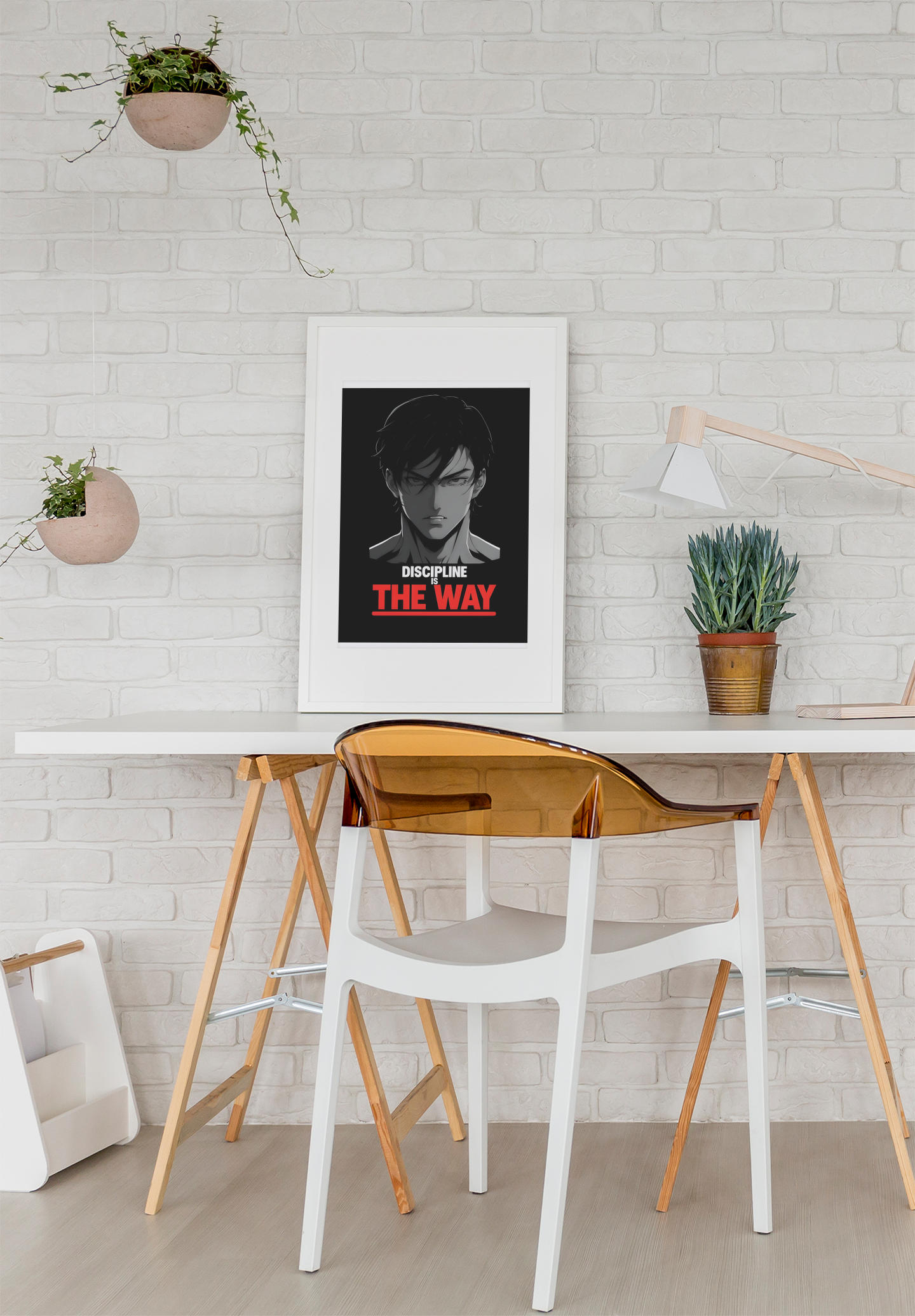 Discipline is the Way - Anime Motivational Wall Art | Empowering Semi-Gloss Print | Inspirational Anime Poster for Home & Office Decor