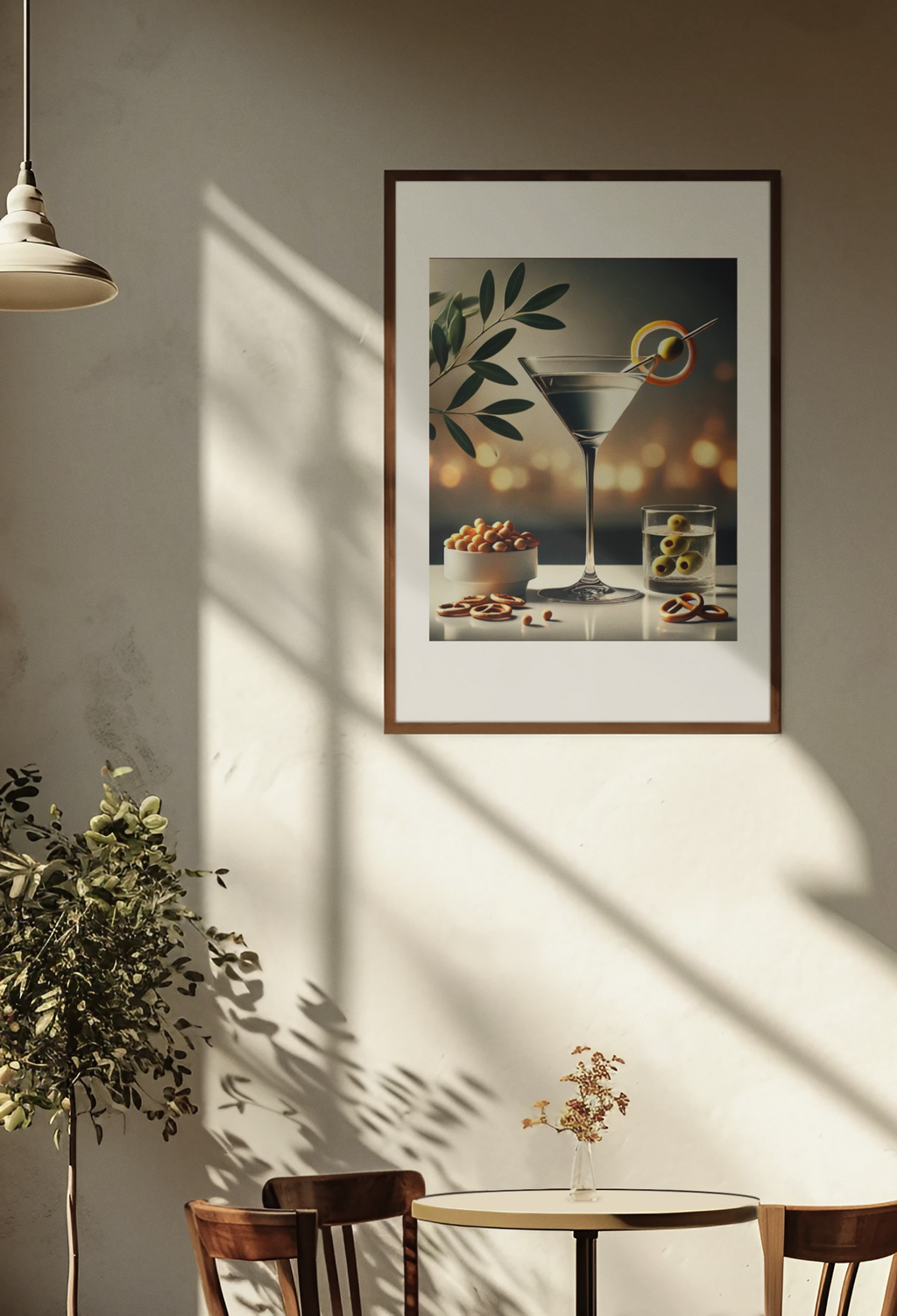 Cocktail Hour Martini Poster – Elegant Bar Decor Print