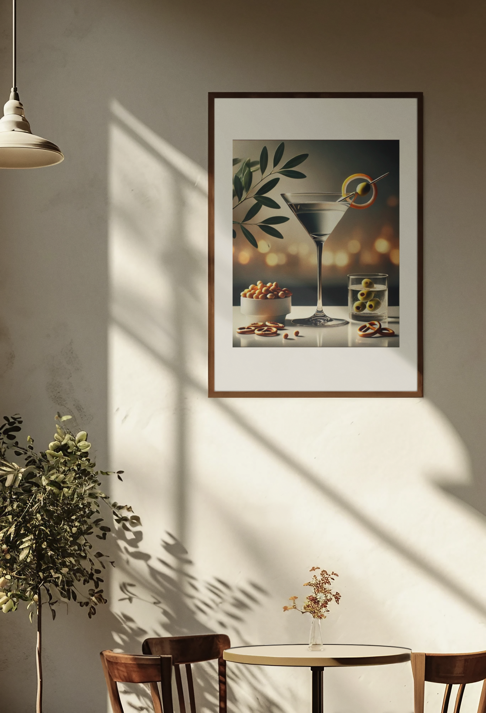 Cocktail Hour Martini Poster – Elegant Bar Decor Print
