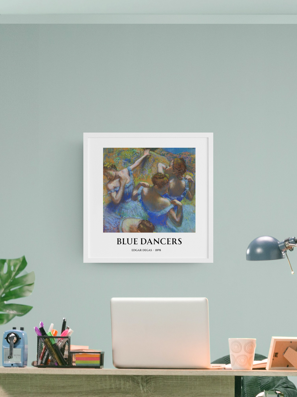 Blue Dancers by Edgar Degas – Matte Art Poster | Classical Impressionist Wall Art