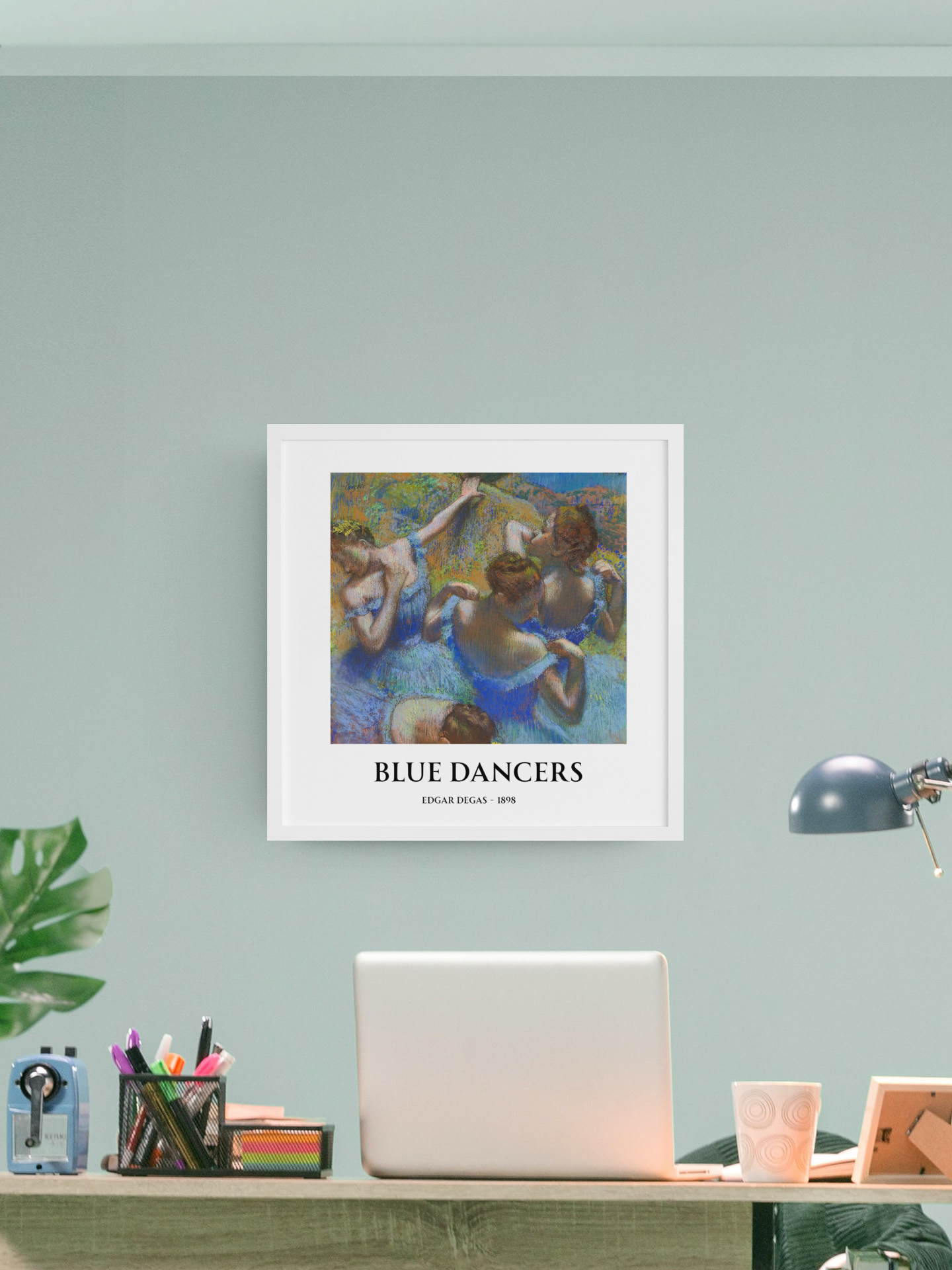 Blue Dancers by Edgar Degas – Matte Art Poster | Classical Impressionist Wall Art