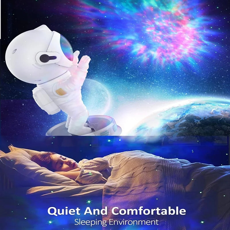 Astronaut Galaxy Star Projector – 360° LED Starry Sky Night Light