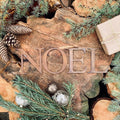 Rustic Metal NOEL Christmas Sign – 5 Inch Rusty Steel Mantle Decoration
