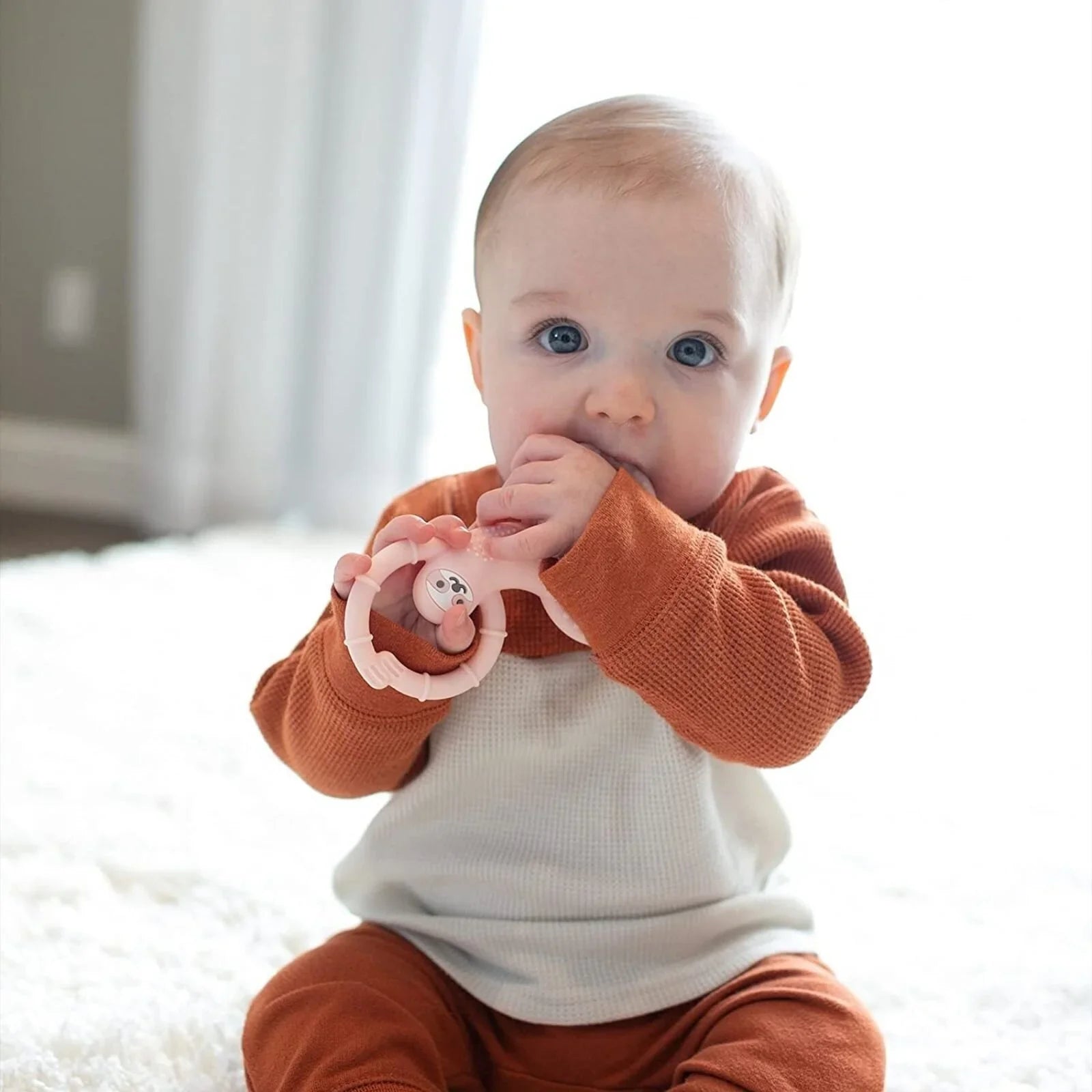 Dr. Brown's Sloth Long Limbed Teether 3+ months - Pink