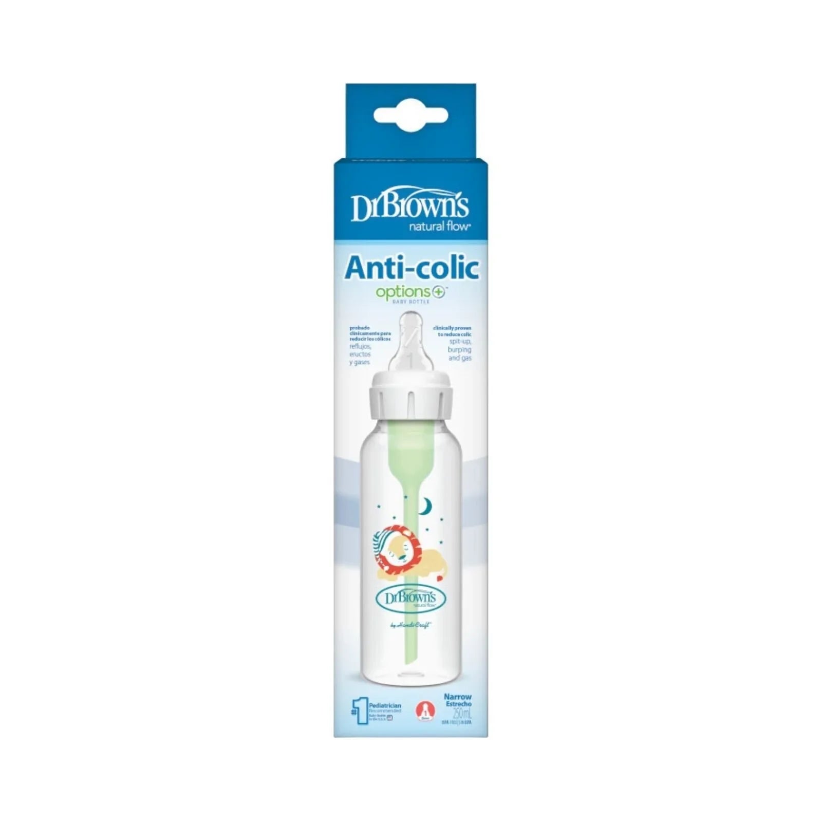 Dr. Brown's Options+ Narrow Neck Anti-Colic Bottle 0+ months 250ml