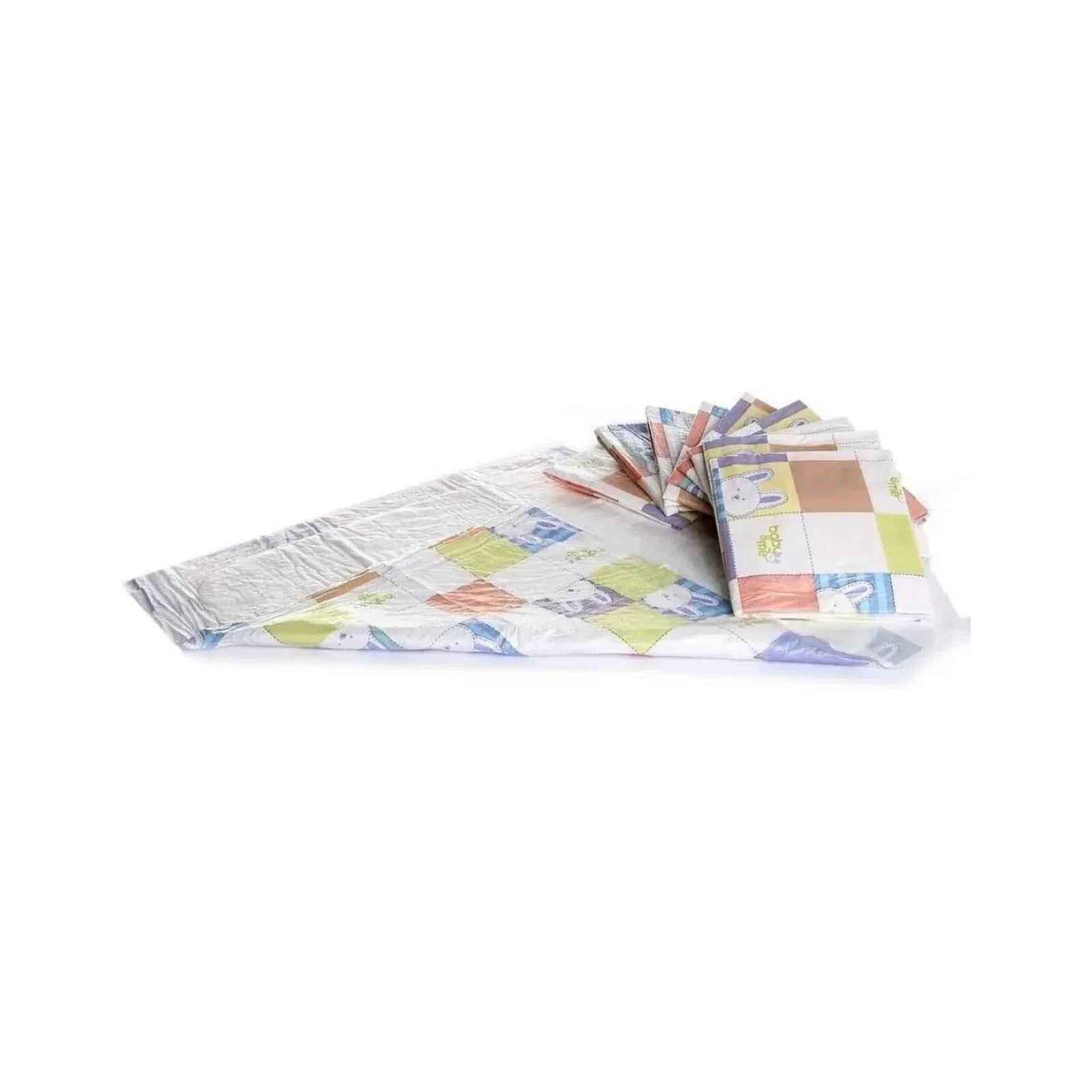 baby me Fluffy Baby Nappy Changing Mats 60x60cm - 40 pcs
