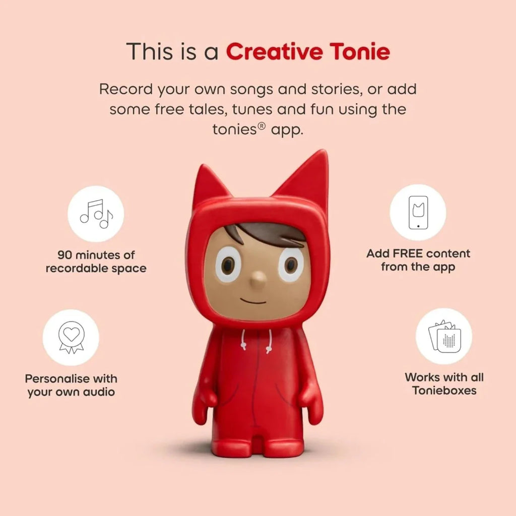 Tonies Toniebox 2 Cloud Starter Set with Creative Tonie Rubie - Pink