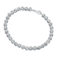 Gecko Jewellery Sterling Silver Cubic Zirconia Tennis Bracelet – 19cm