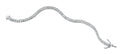 Gecko Jewellery Sterling Silver Square Tennis Bracelet | Cubic Zirconia