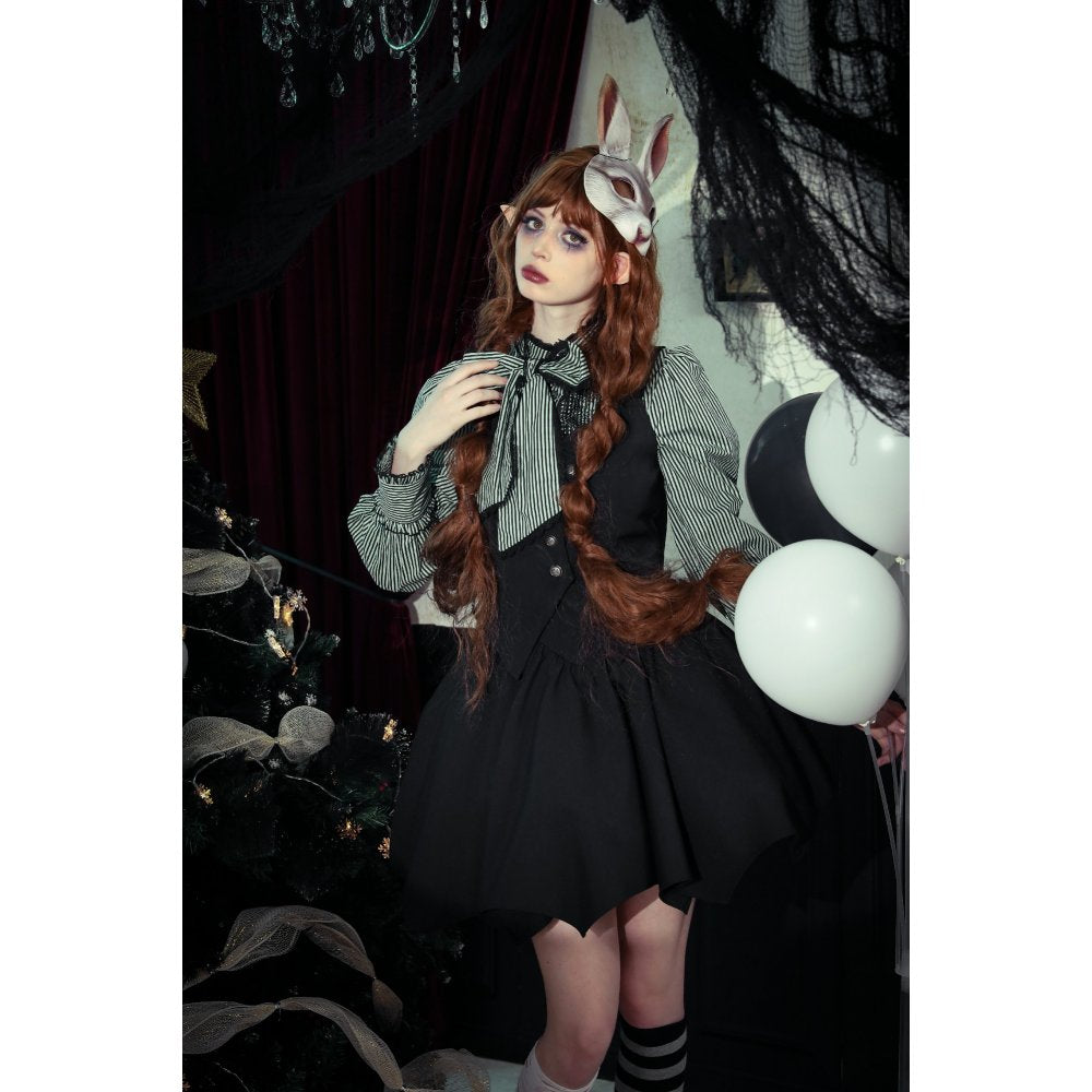 Dark in Love Vespertilio Bat Wing Vest – Black Gothic Waistcoat