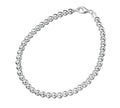 Gecko Jewellery Sterling Silver Minimalist Ball Chain Bracelet - 19cm