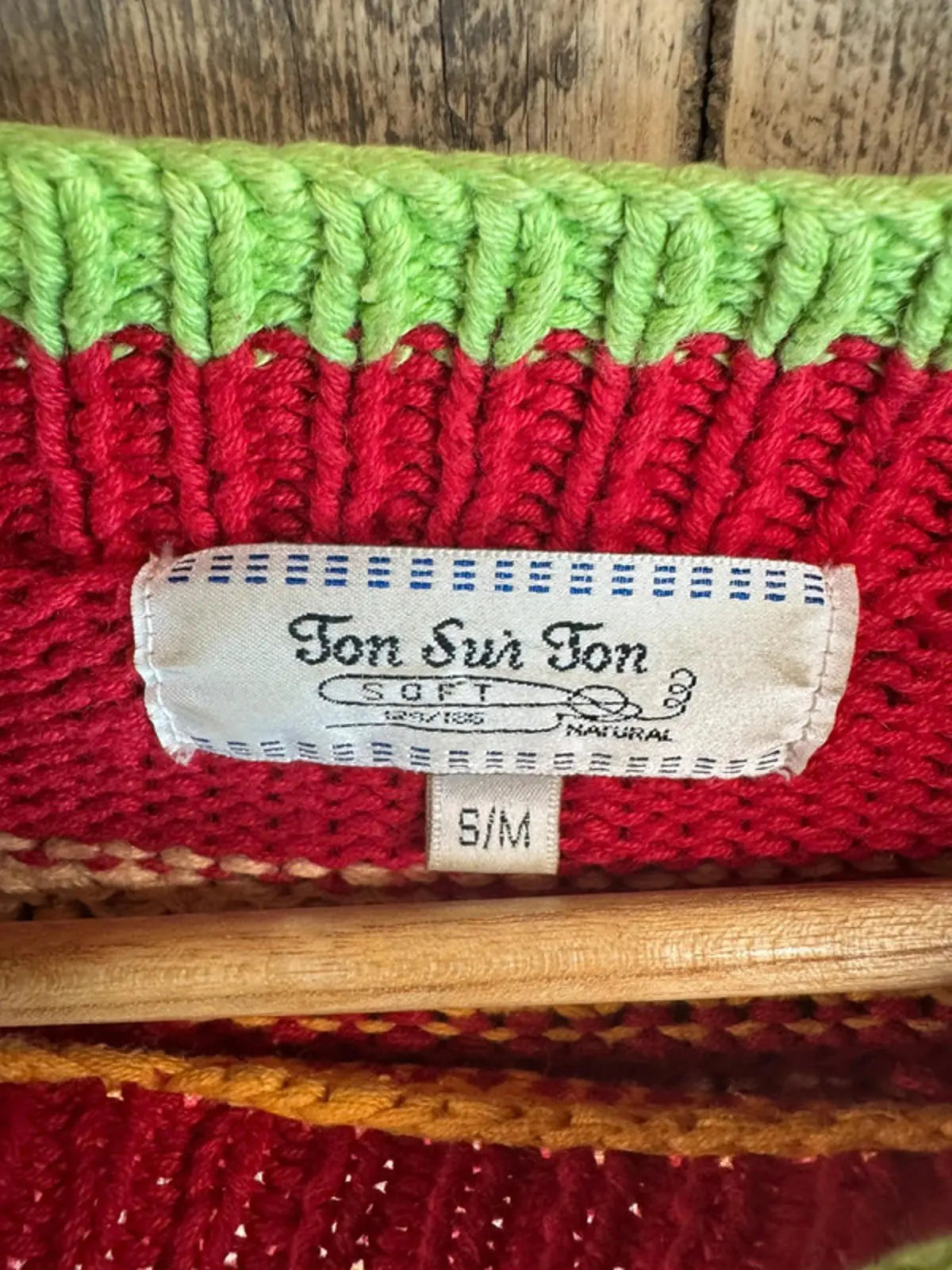 Vintage Ton Sur Ton knit jumper men’s women’s Christmas winter