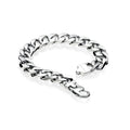 Gecko Jewellery Heavyweight Curb Chain Bracelet – Stainless Steel 22cm