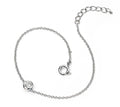 Gecko Jewellery Chain Link Bracelet with Solitaire Cubic Zirconia