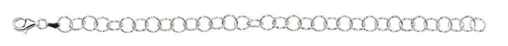 Diamond Cut Links Bracelet in Sterling Silver | Gecko Jewellery
