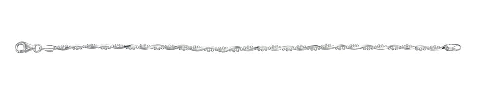 Twisted Chain Bracelet in Sterling Silver by Gecko Jewellery Retail