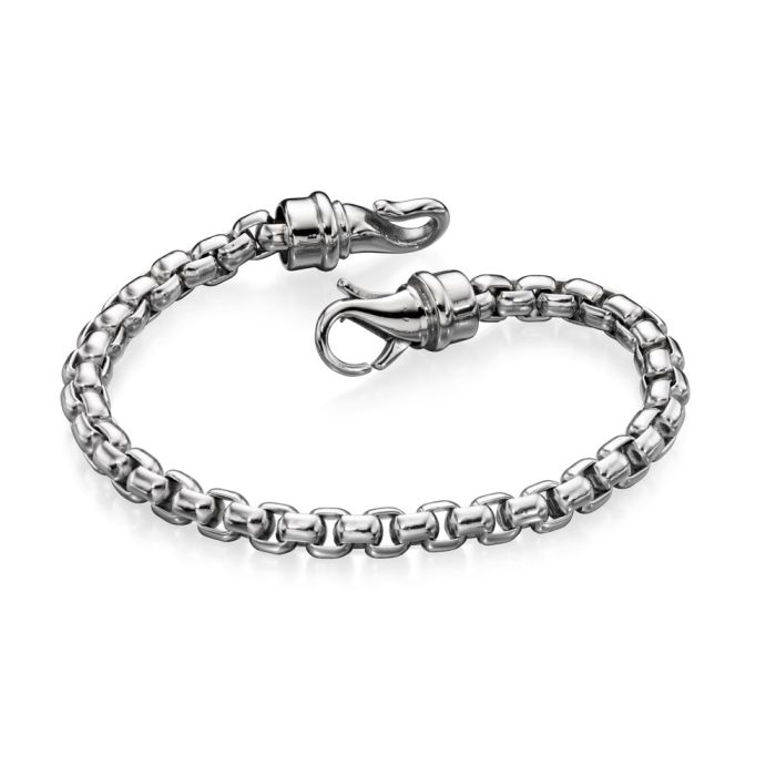 Gecko Jewellery Heavyweight Stainless Steel Belcher Link Chain Bracelet