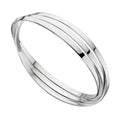 Gecko Jewellery Sterling Silver Triple Russian Wedding Bangle – Polished
