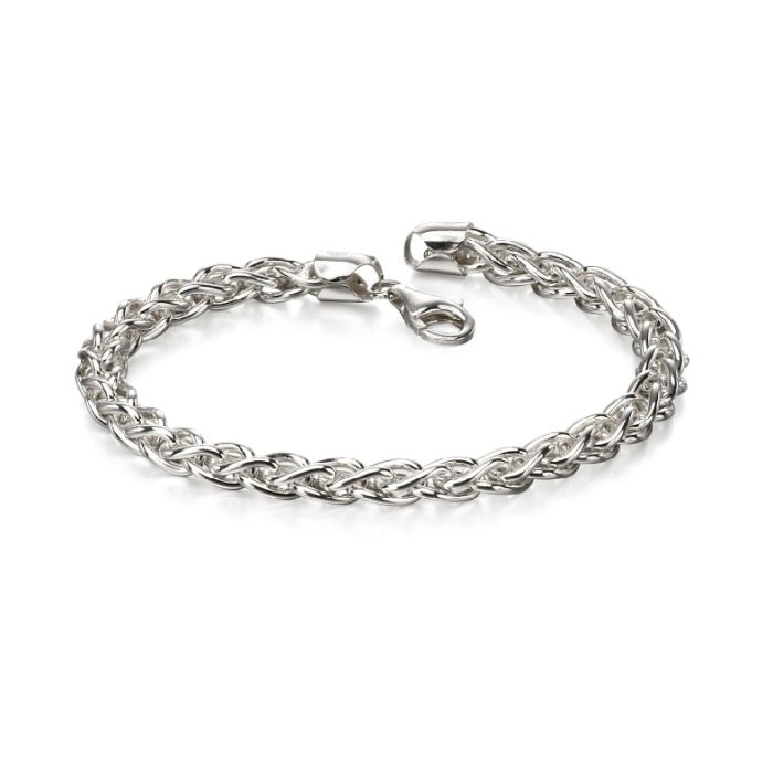 Gecko Jewellery Sterling Silver Heavyweight Spiga Link Chain Bracelet