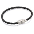 Gecko Jewellery Skinny Genuine Leather Bracelet with Magnetic Clasp