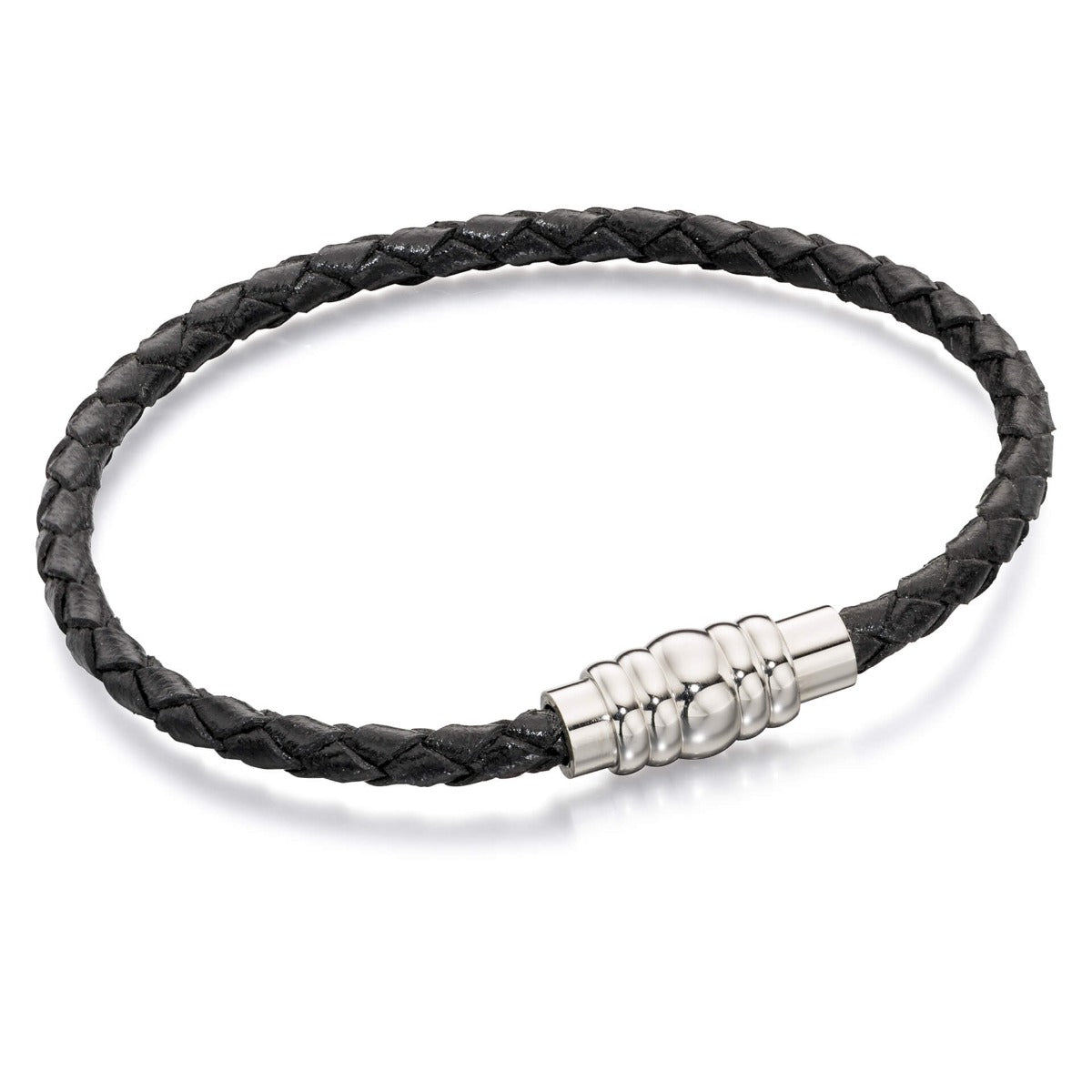 Gecko Jewellery Skinny Genuine Leather Bracelet with Magnetic Clasp