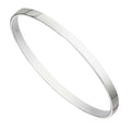 Gecko Jewellery Plain Engravable Bangle – Polished Finish Silver Cuff