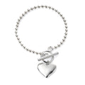 Gecko Jewellery Ball Chain Bracelet with Engravable Heart Tag