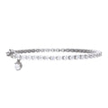 Gecko Jewellery Sterling Silver Small Zirconia Charm Tennis Bracelet