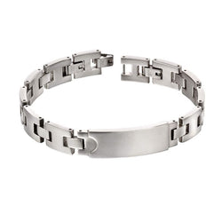 Fred Bennett Stainless Steel ID Bar Bracelet - Engravable Men's Jewelry