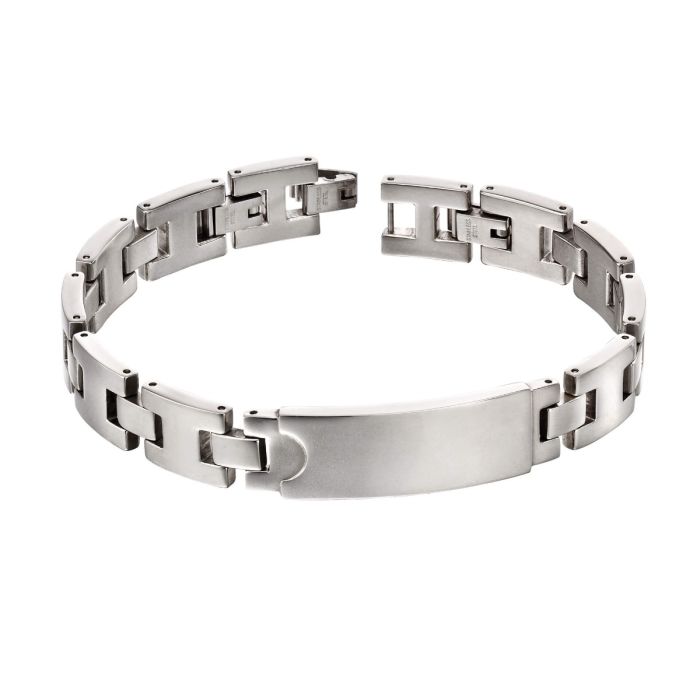 Fred Bennett Stainless Steel ID Bar Bracelet - Engravable Men's Jewelry
