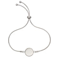 Gecko Jewellery Sterling Silver Disc Toggle Bracelet - Engravable Gift