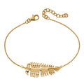 Gecko Jewellery Palm Leaf Bracelet – Sterling Silver Tropical Design