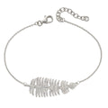 Gecko Jewellery Palm Leaf Bracelet – Sterling Silver Tropical Design