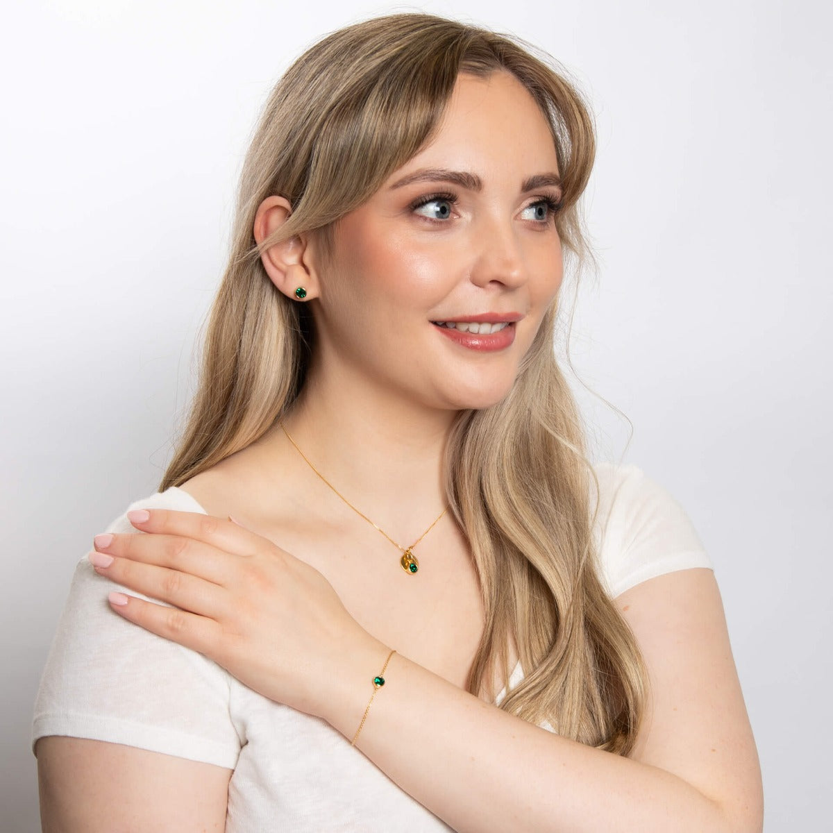 Crystal Birthstone Bracelet | Sterling Silver Adjustable Chain by Gecko