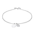 Gecko Jewellery Engravable Pave Oval Tag Bracelet in Zirconia