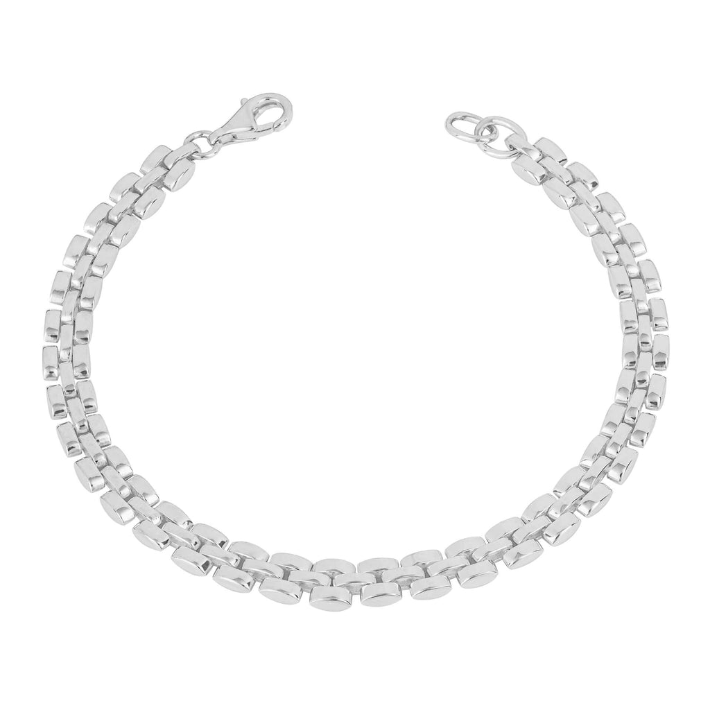 Gecko Jewellery Recycled Sterling Silver Watch Strap Chain Bracelet