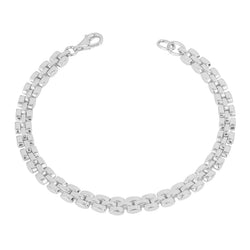 Gecko Jewellery Recycled Sterling Silver Watch Strap Chain Bracelet