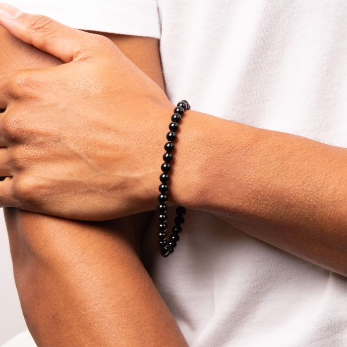 Gecko Jewellery Healing Bead Bracelet – Stainless Steel & Natural Stones