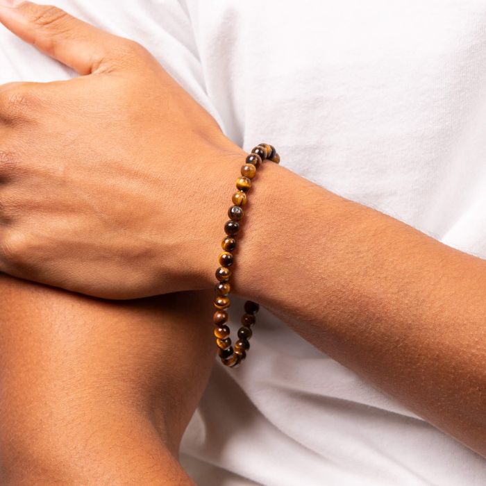 Gecko Jewellery Healing Bead Bracelet – Stainless Steel & Natural Stones